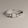 Anillo de Compromiso Primrose en Oro Blanco 18K | Diamante de Laboratorio 0.46 ct