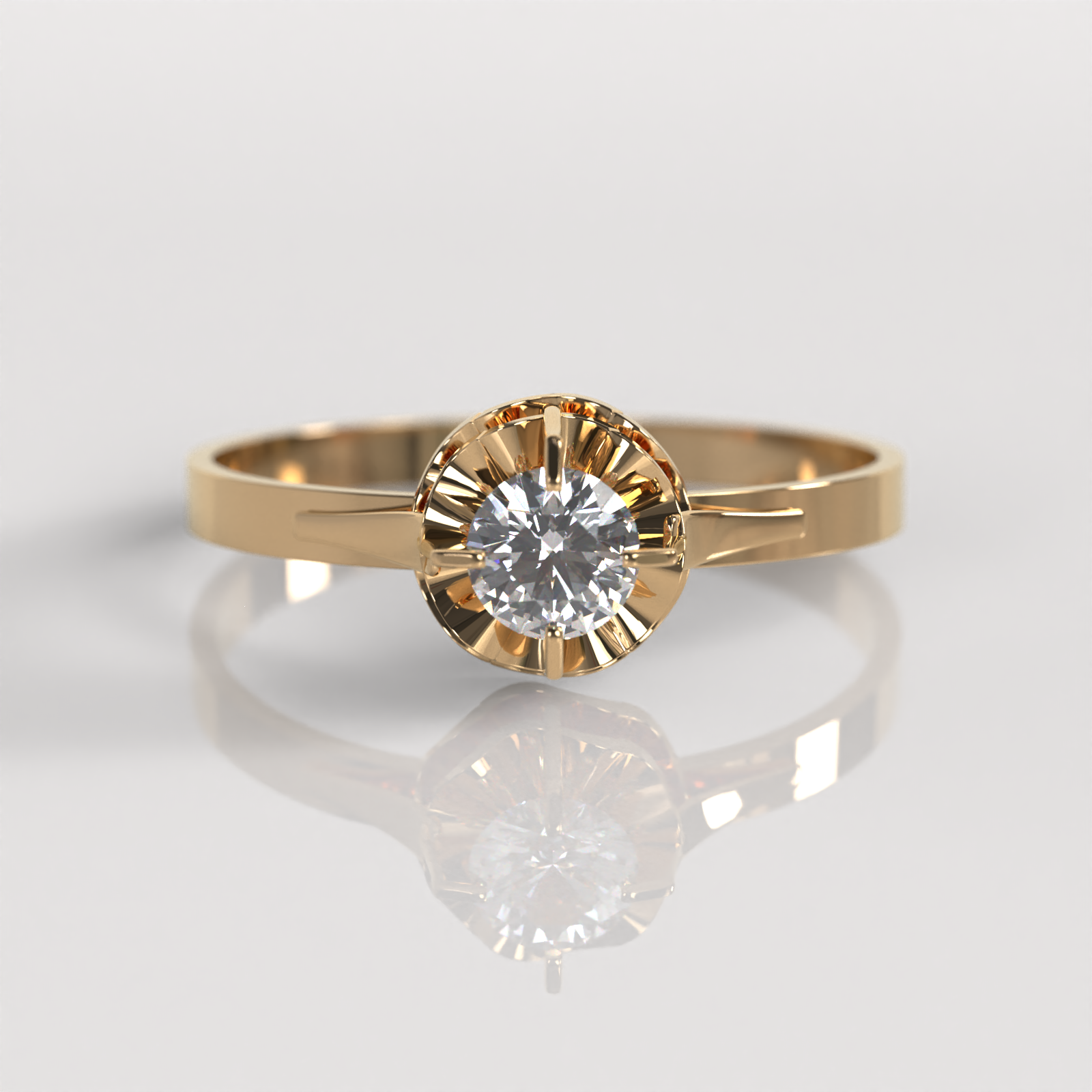 Anillo Chatón - Oro Rosado 18K