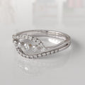 Anillo de Compromiso con Diamantes Meryll - Oro Blanco 18K