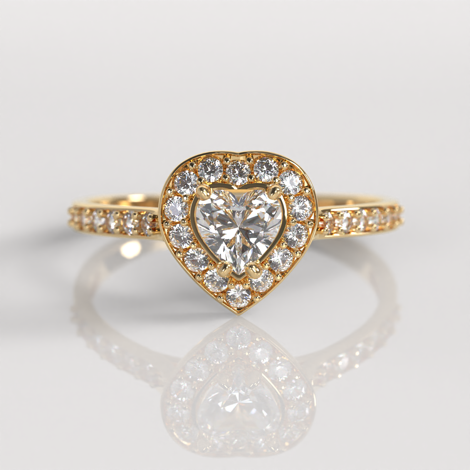 Anillo de Compromiso Tania - Oro Amarillo 18K