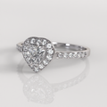 Anillo de Compromiso Tania - Oro Blanco 18K
