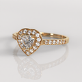 Anillo de Compromiso Tania - Oro Rosado 18K