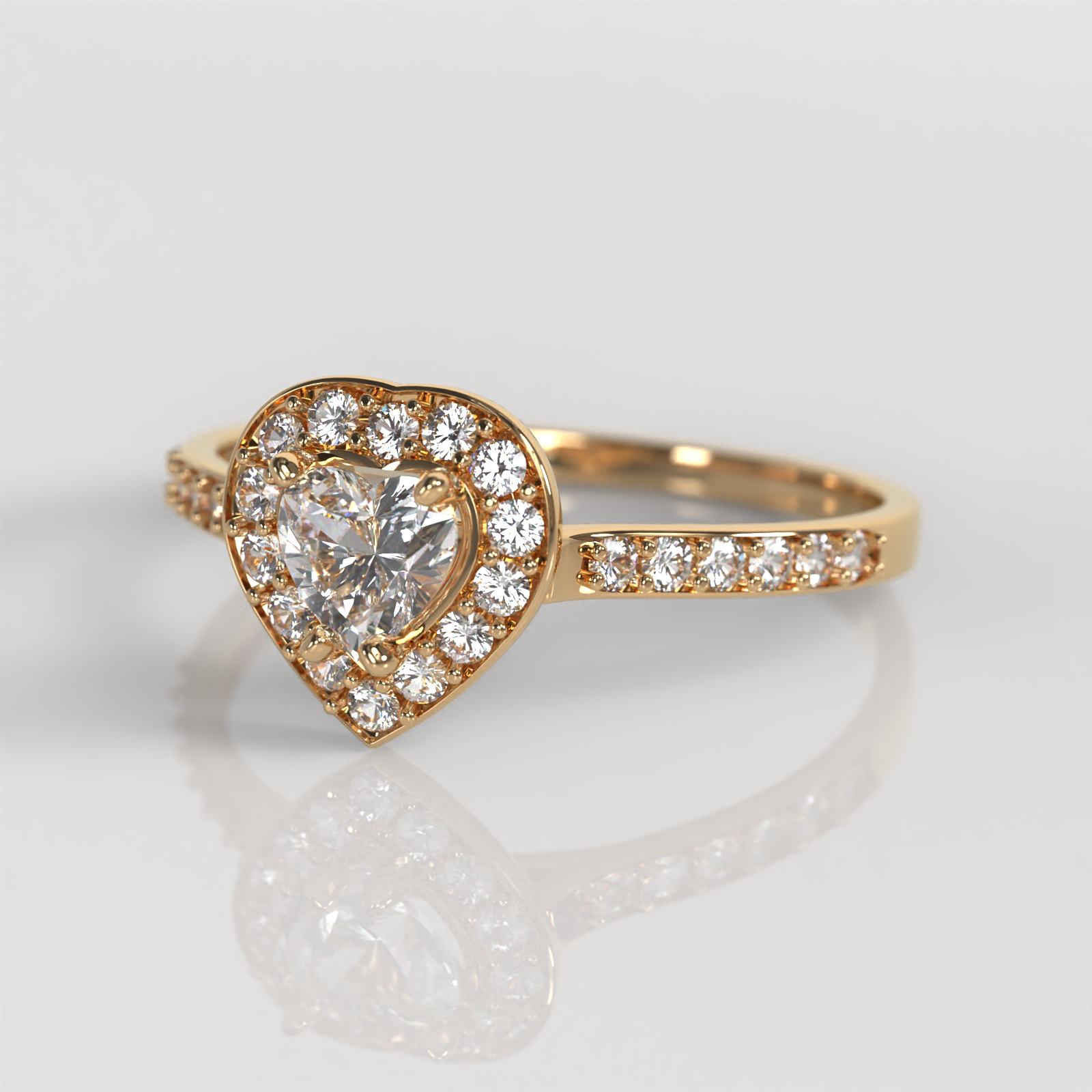 Anillo de Compromiso Tania - Oro Rosado 18K