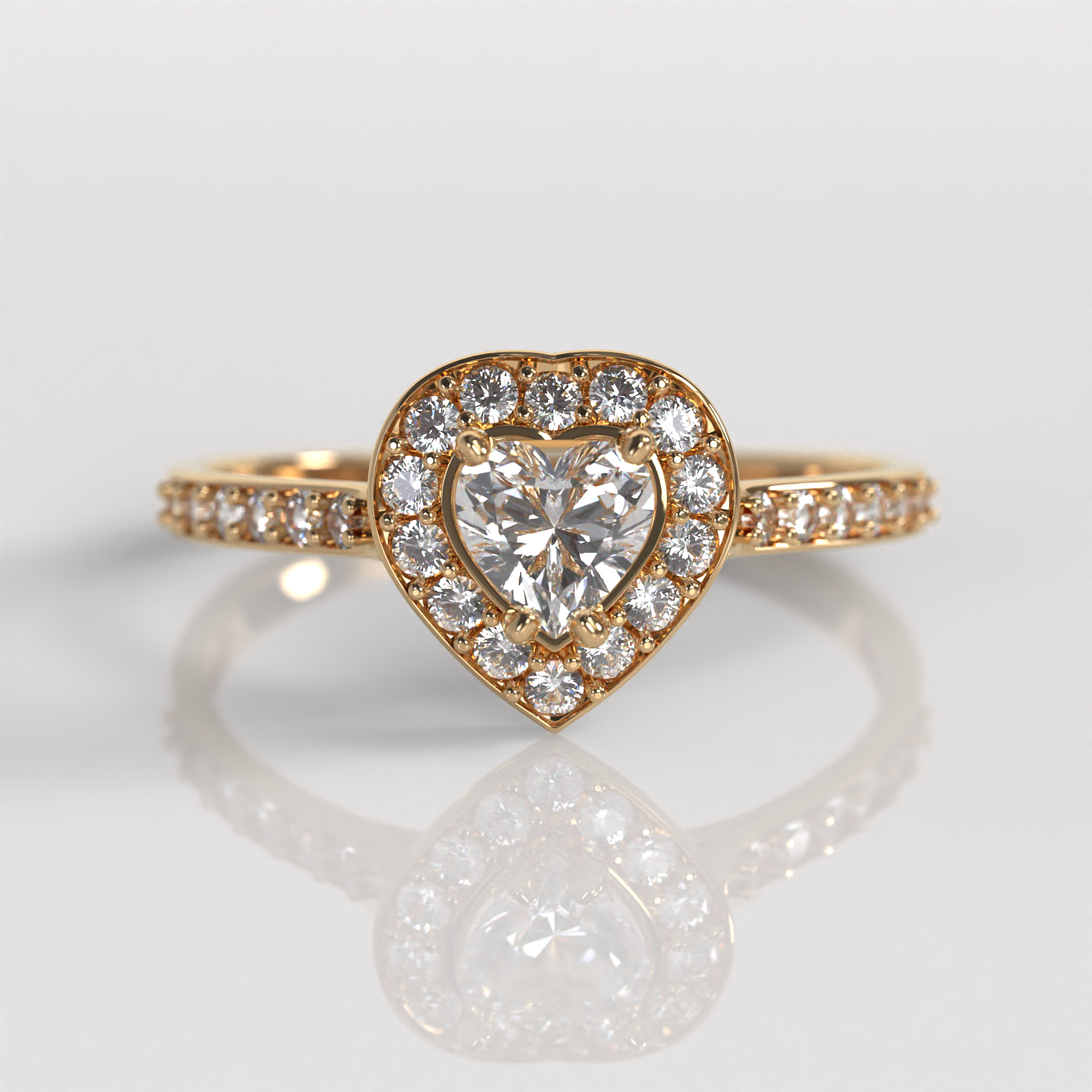 Anillo de Compromiso Tania - Oro Rosado 18K