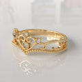 Anillo de Compromiso con Diamantes Giselle - Oro Amarillo 18K