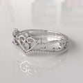 Anillo de Compromiso con Diamantes Giselle - Oro Blanco 18K