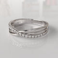 Anillo de Compromiso con Diamantes Phebie - Oro Blanco 18K