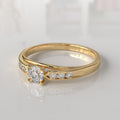 Anillo de Compromiso con Diamantes Montserrat - Oro Amarillo 18K