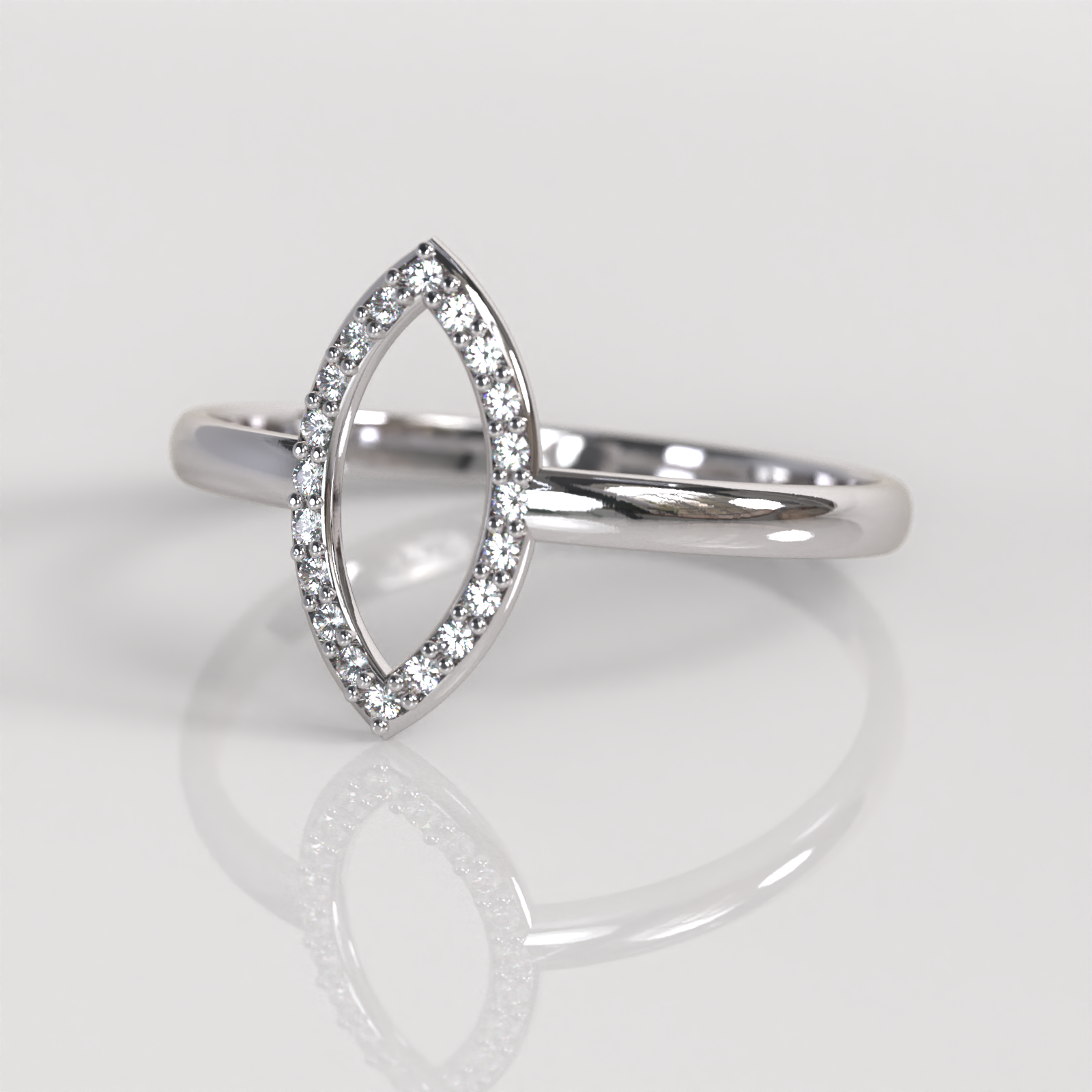 Anillo Greta - Oro Blanco 18K
