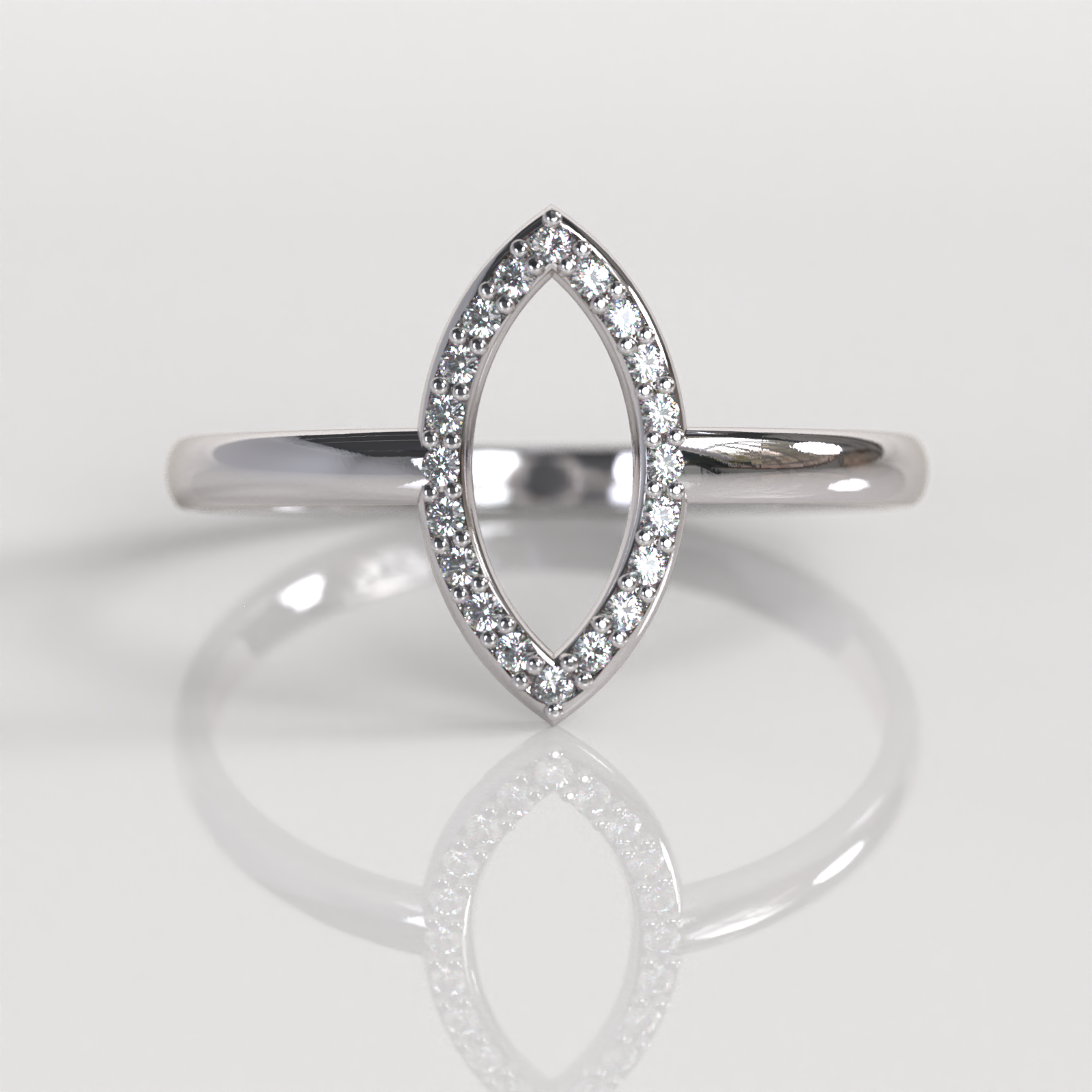 Anillo Greta - Oro Blanco 18K