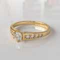 Anillo de Compromiso con Diamantes Odette - Oro Amarillo 18K