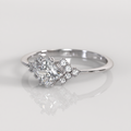 Anillo de Compromiso Zoe - Oro Blanco 18K
