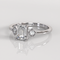 Anillo de Compromiso Elena - Oro Blanco 18K