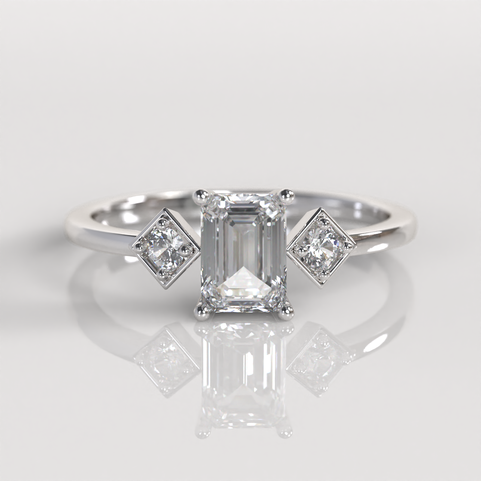 Anillo de Compromiso Elena - Plata