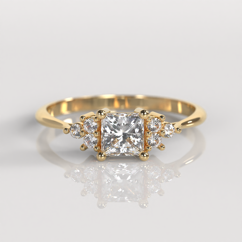 Anillo de Compromiso Alicia - Oro Amarillo 18K