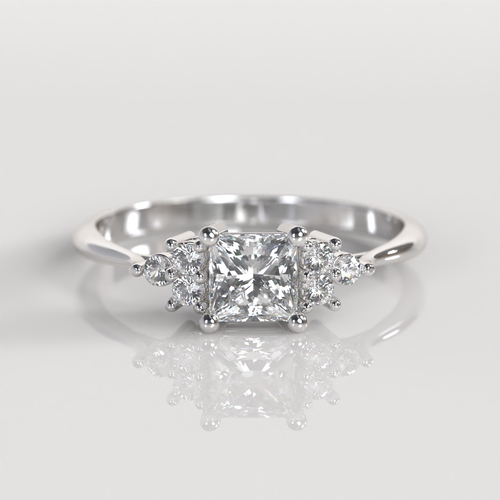 Anillo de Compromiso Alicia - Plata