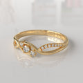 Anillo de Compromiso con Diamantes Jean - Oro Amarillo 18K