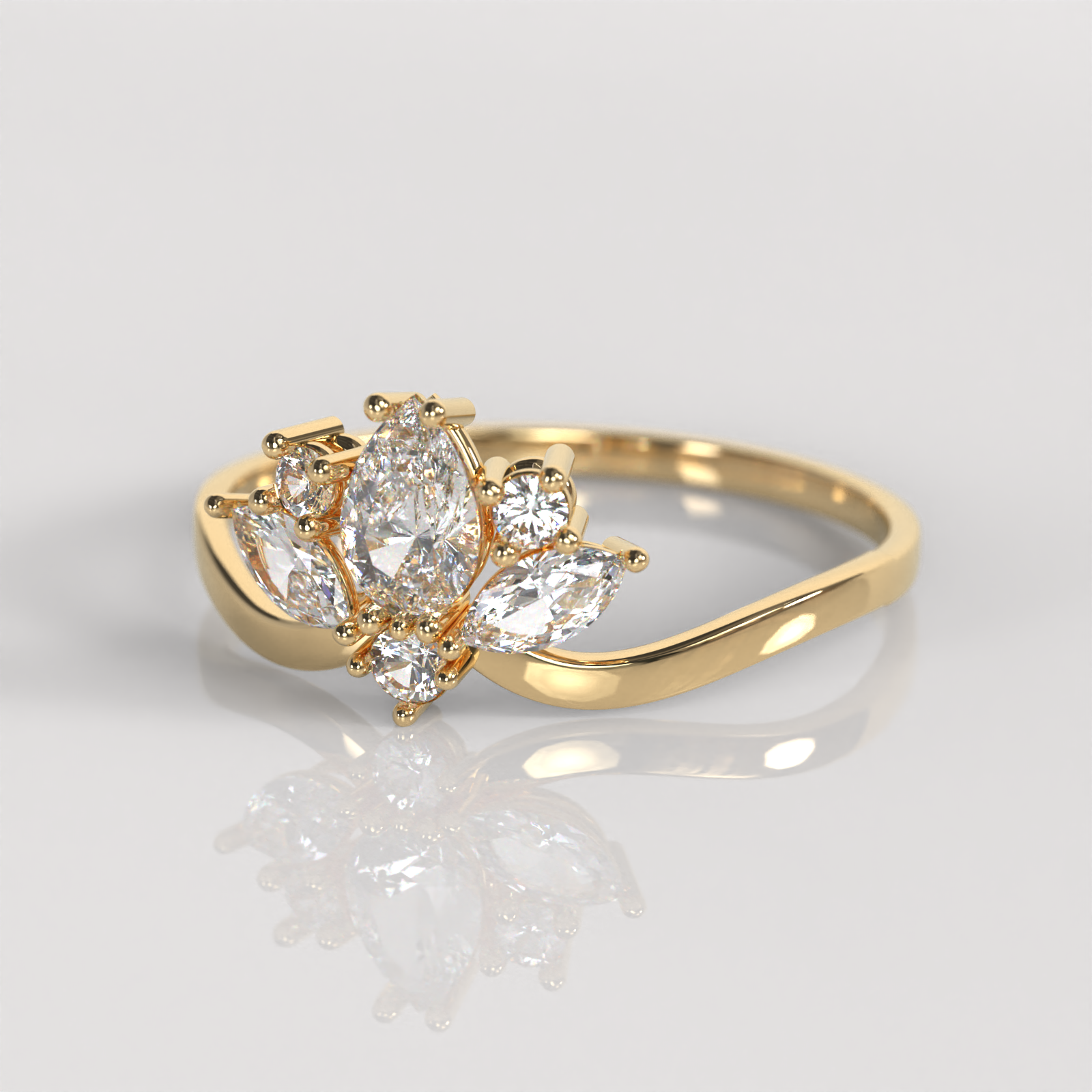 Anillo Anastasia - Oro Amarillo 18K