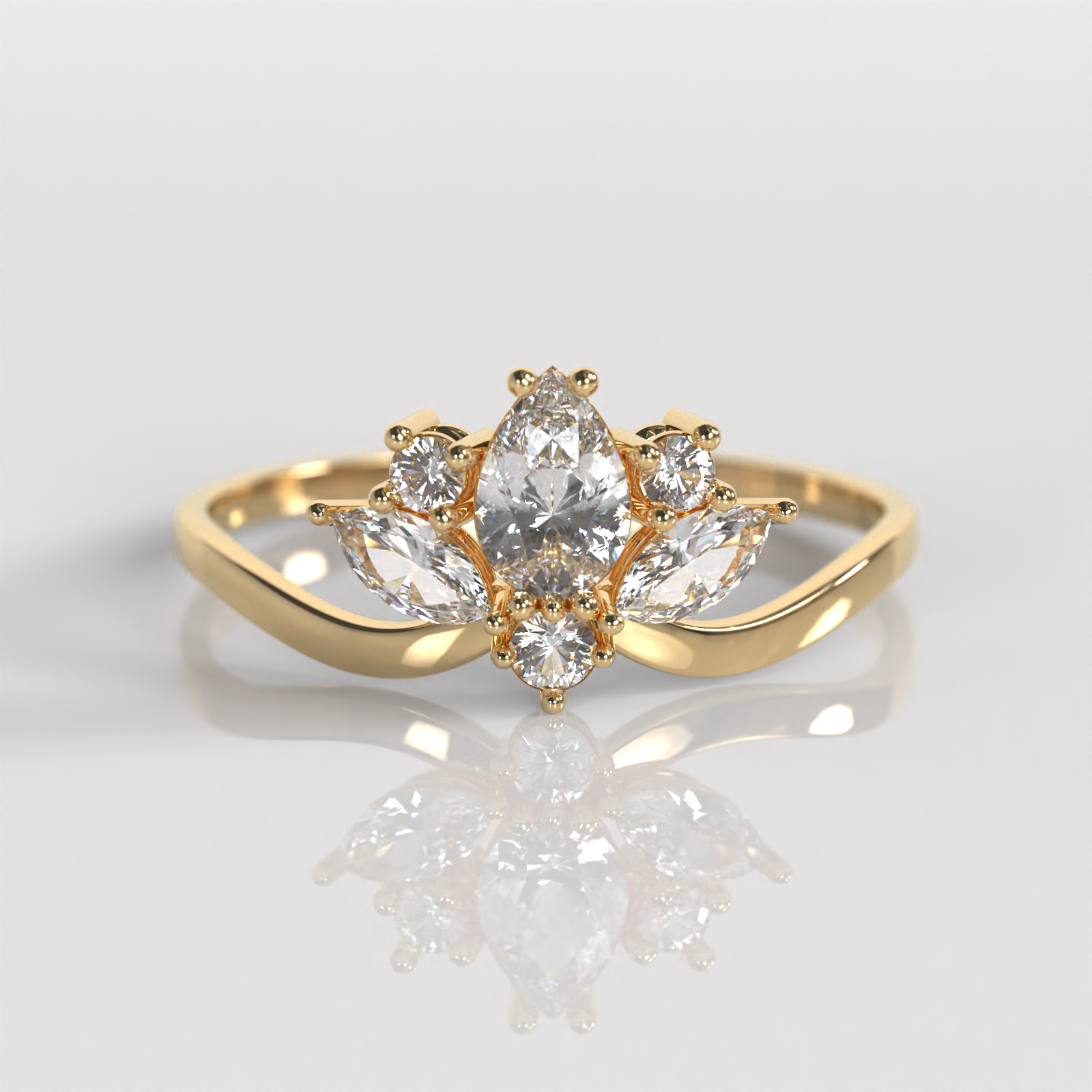 Anillo Anastasia - Oro Amarillo 18K
