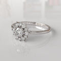 Anillo de Compromiso con Diamantes Sophie - Oro Blanco 18K