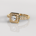 Anillo de Compromiso Chloe - Oro Amarillo 18K