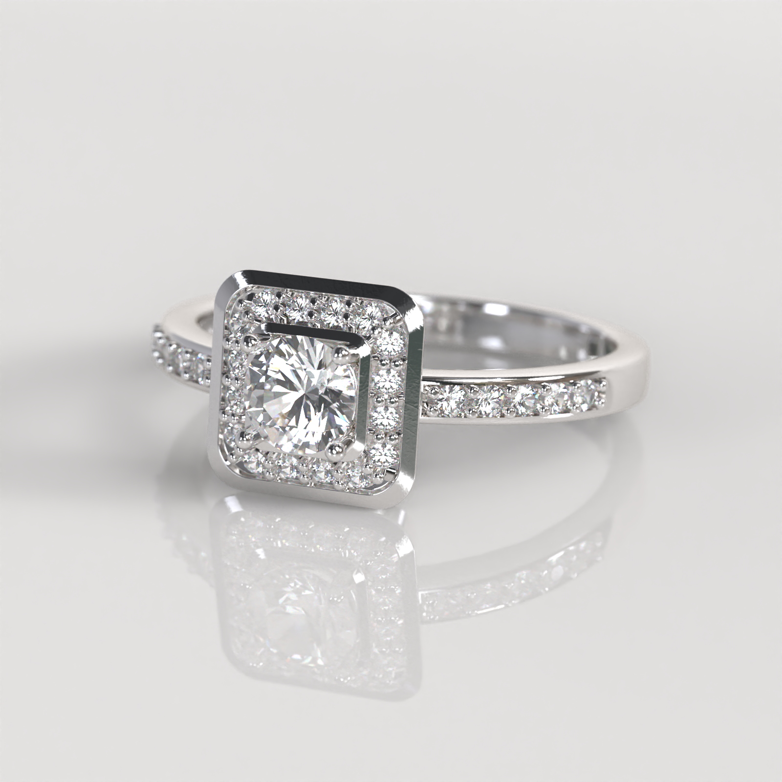 Anillo de Compromiso Chloe - Plata