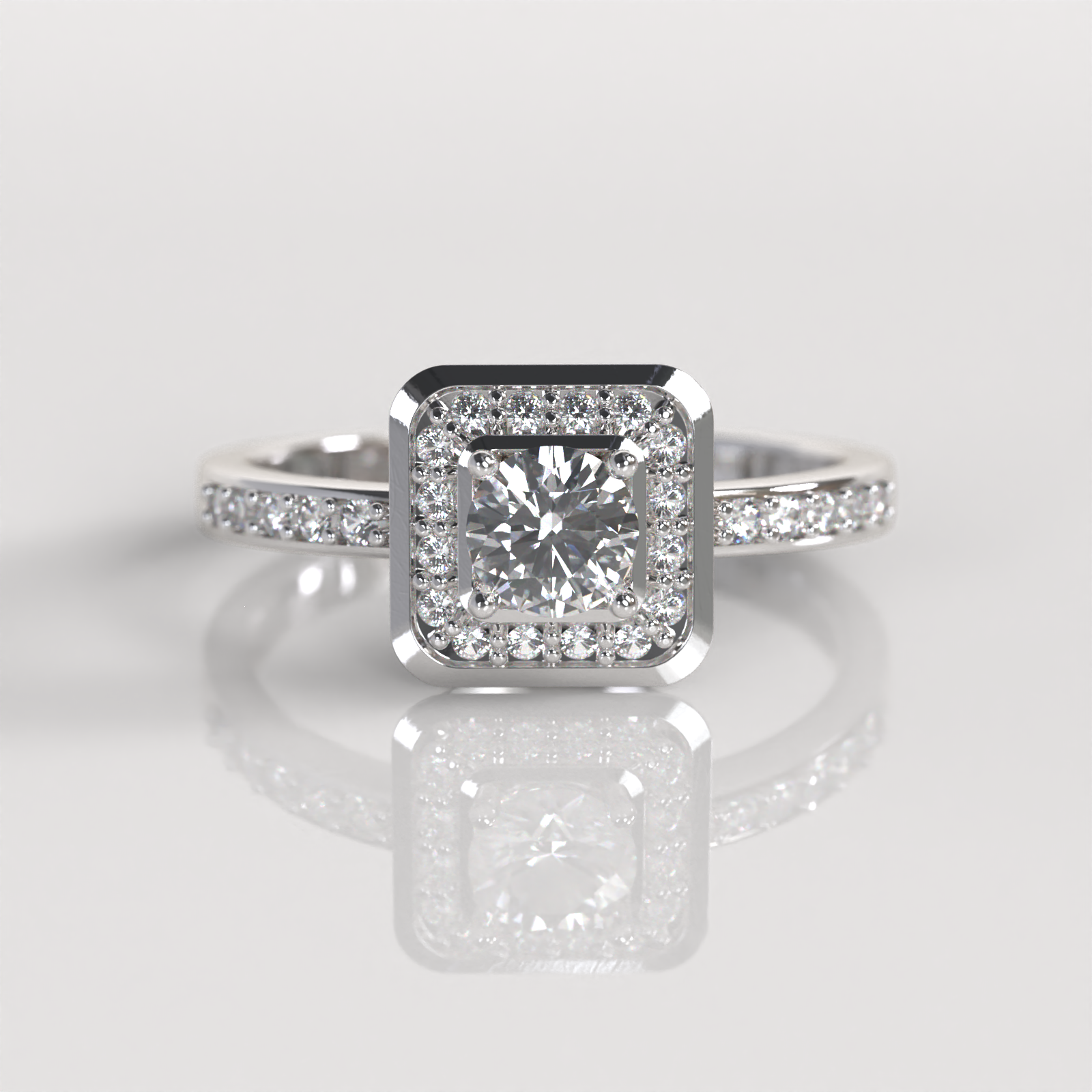 Anillo de Compromiso Chloe - Plata