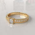 Anillo de Compromiso con Diamantes Megan - Oro Amarillo 18K