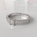 Anillo de Compromiso con Diamantes Megan - Oro Blanco 18K
