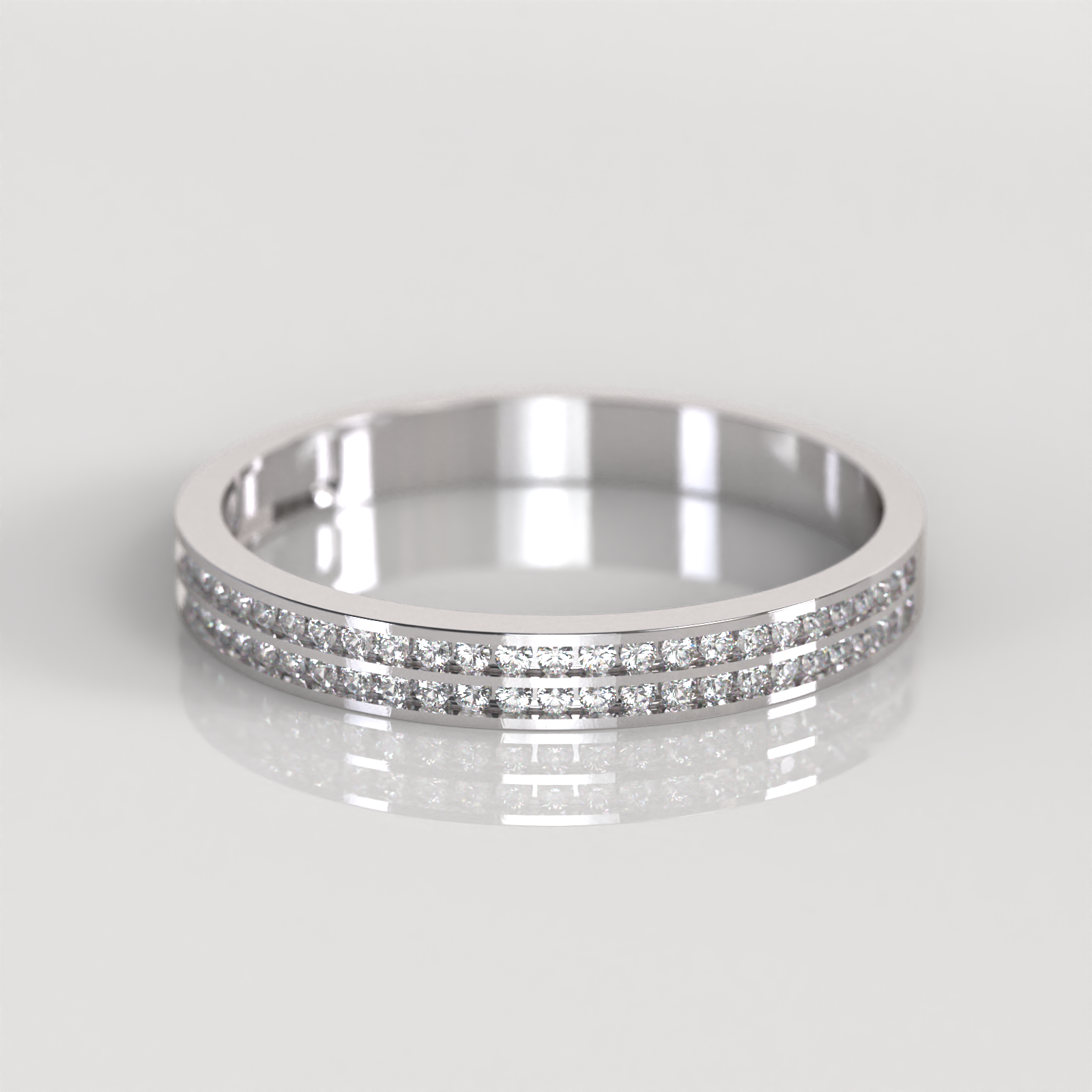 Anillo de Compromiso Gara - Oro Blanco 18K
