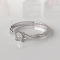 Anillo de Compromiso con Diamantes Violetta - Oro Blanco 18K