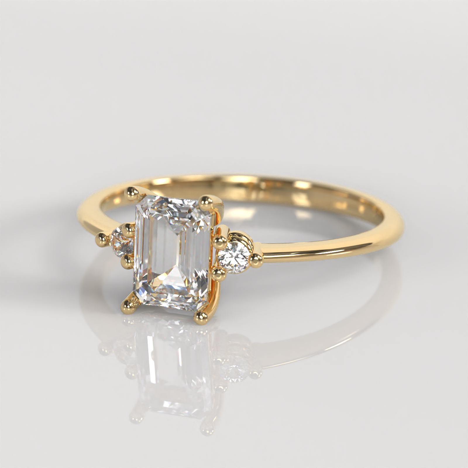 Anillo de Compromiso Lysa - Oro Amarillo 18K