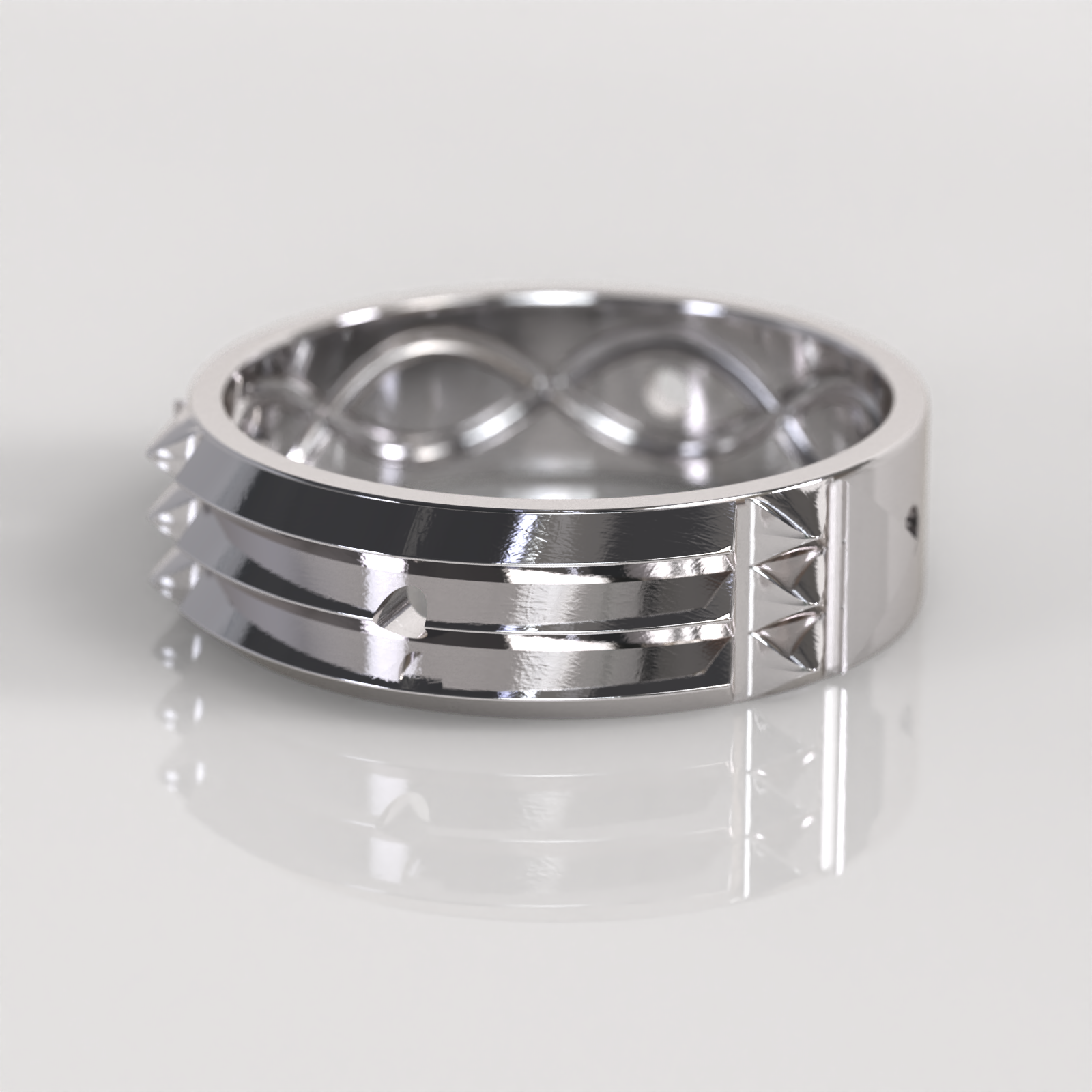 Anillo Atlante - Oro Blanco 18K
