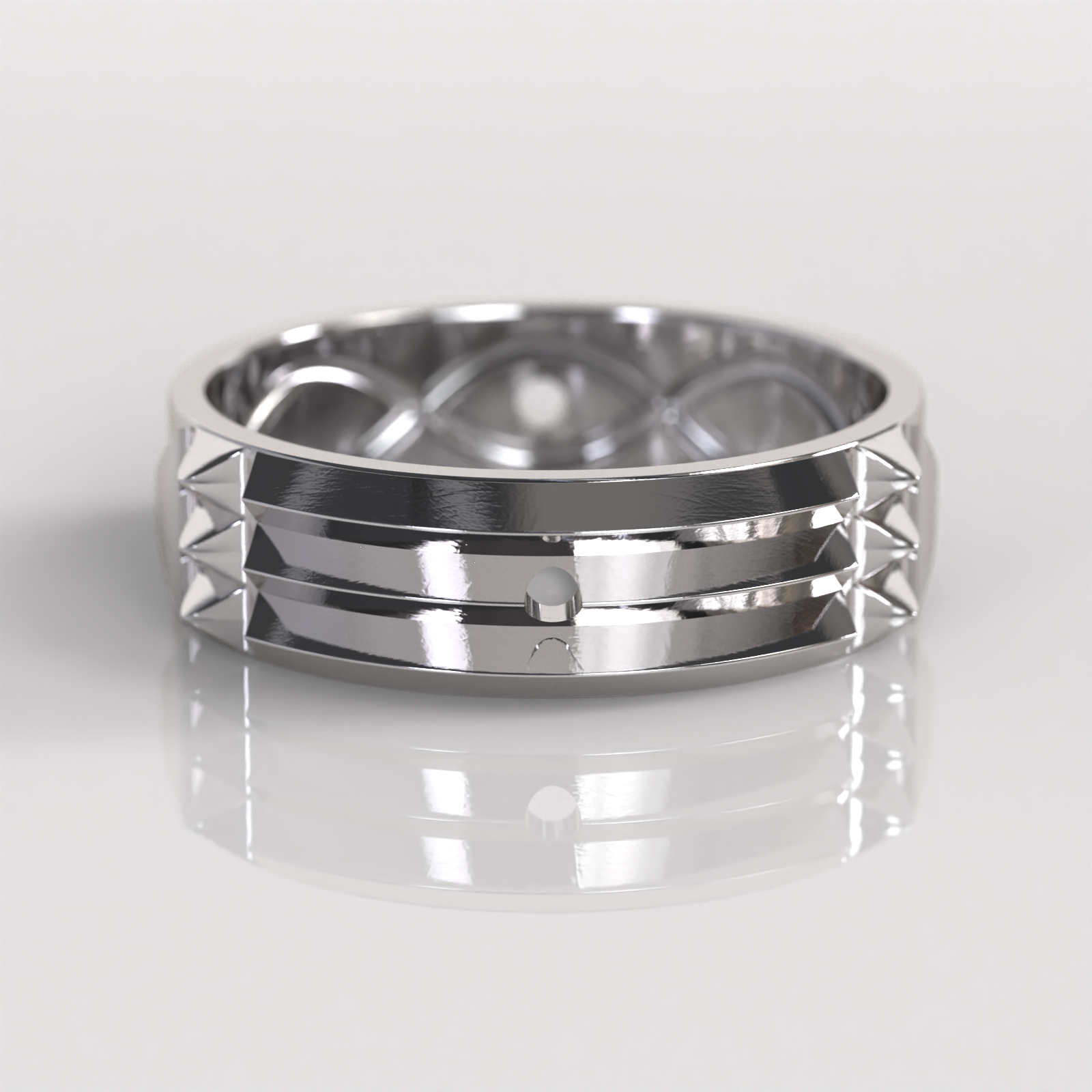 Anillo Atlante - Oro Blanco 18K