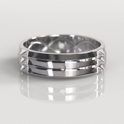 Anillo Atlante - Oro Blanco 18K
