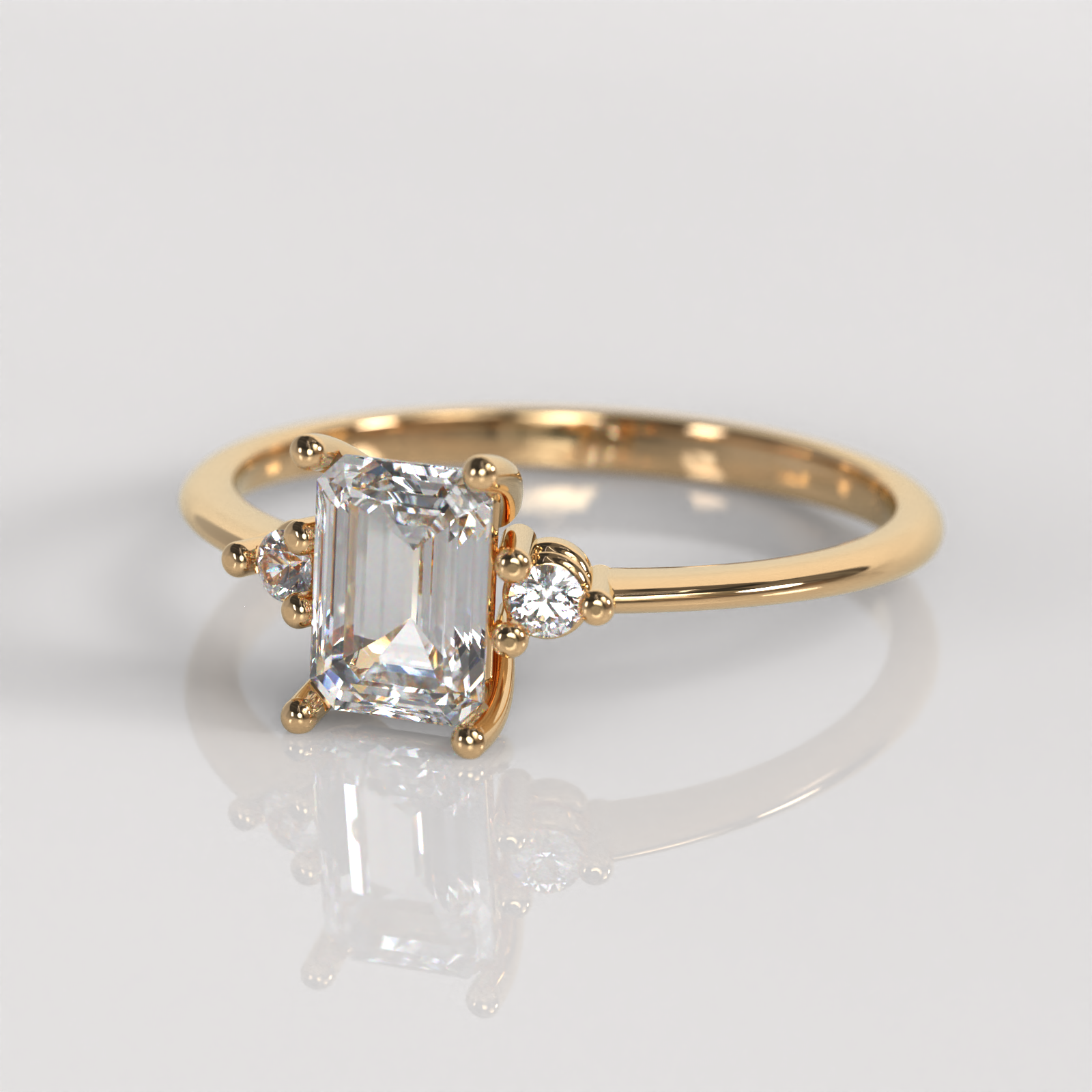 Anillo de Compromiso Lysa - Oro Rosado 18K