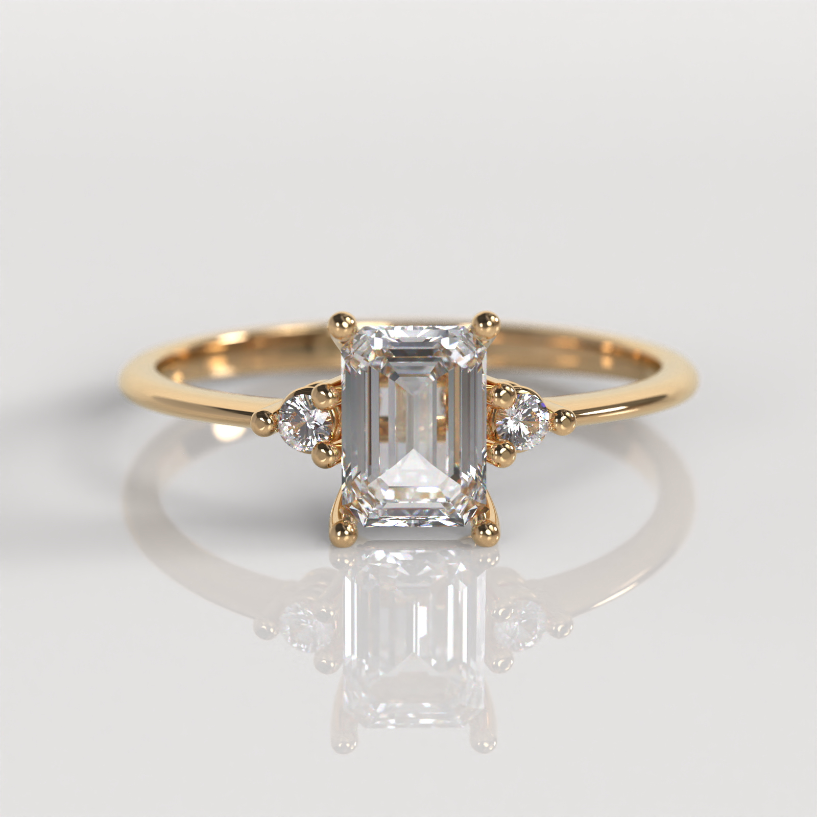 Anillo de Compromiso Lysa - Oro Rosado 18K