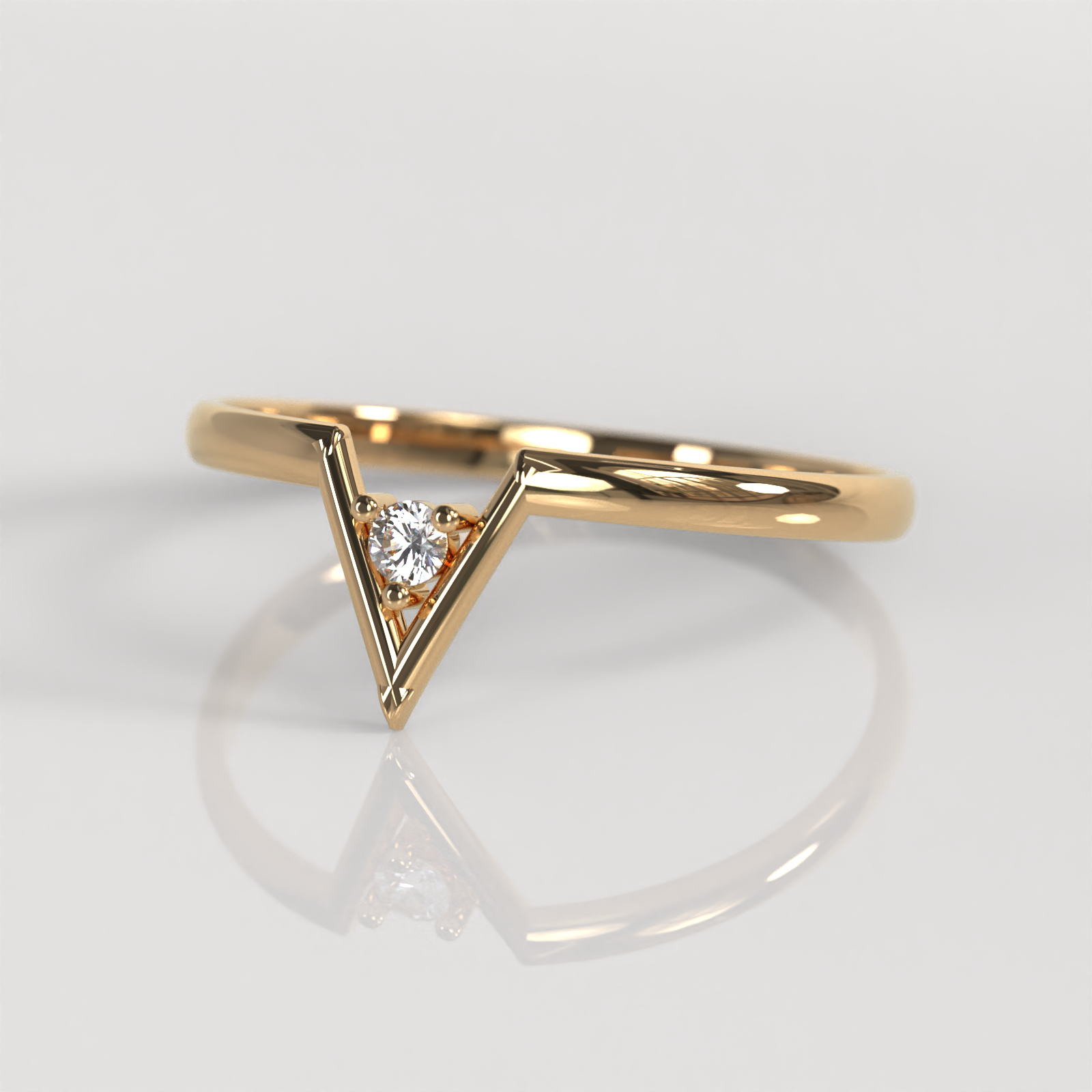 Anillo Viena - Oro Rosado 18K