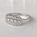 Anillo con Diamantes Halley - Oro Blanco 18K