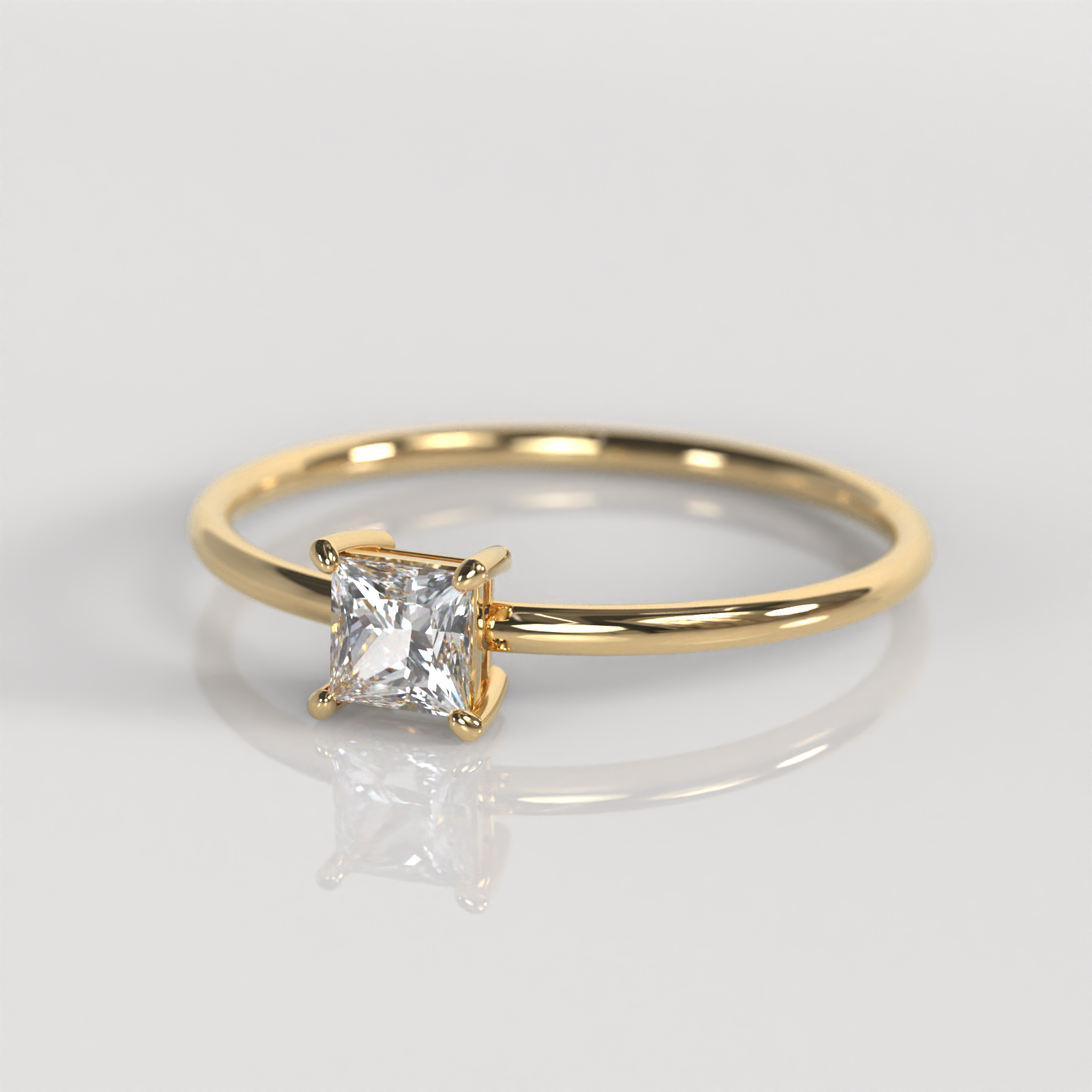 Anillo de Compromiso Kate - Oro Amarillo 18K