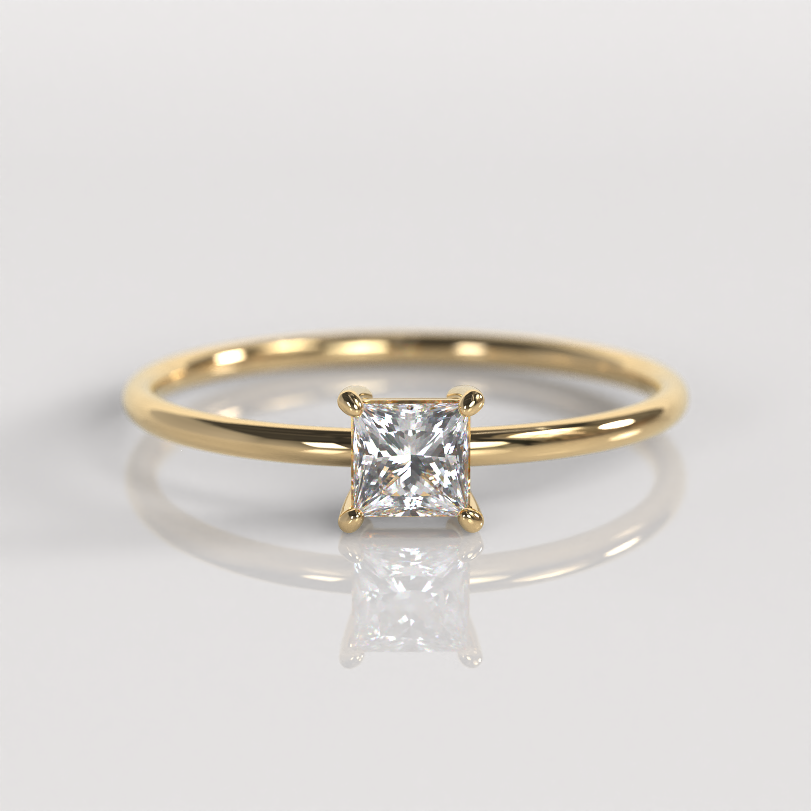 Anillo de Compromiso Kate - Oro Amarillo 18K