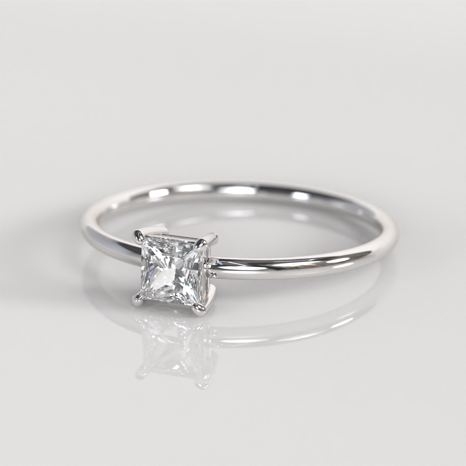 Anillo de Compromiso Kate - Plata