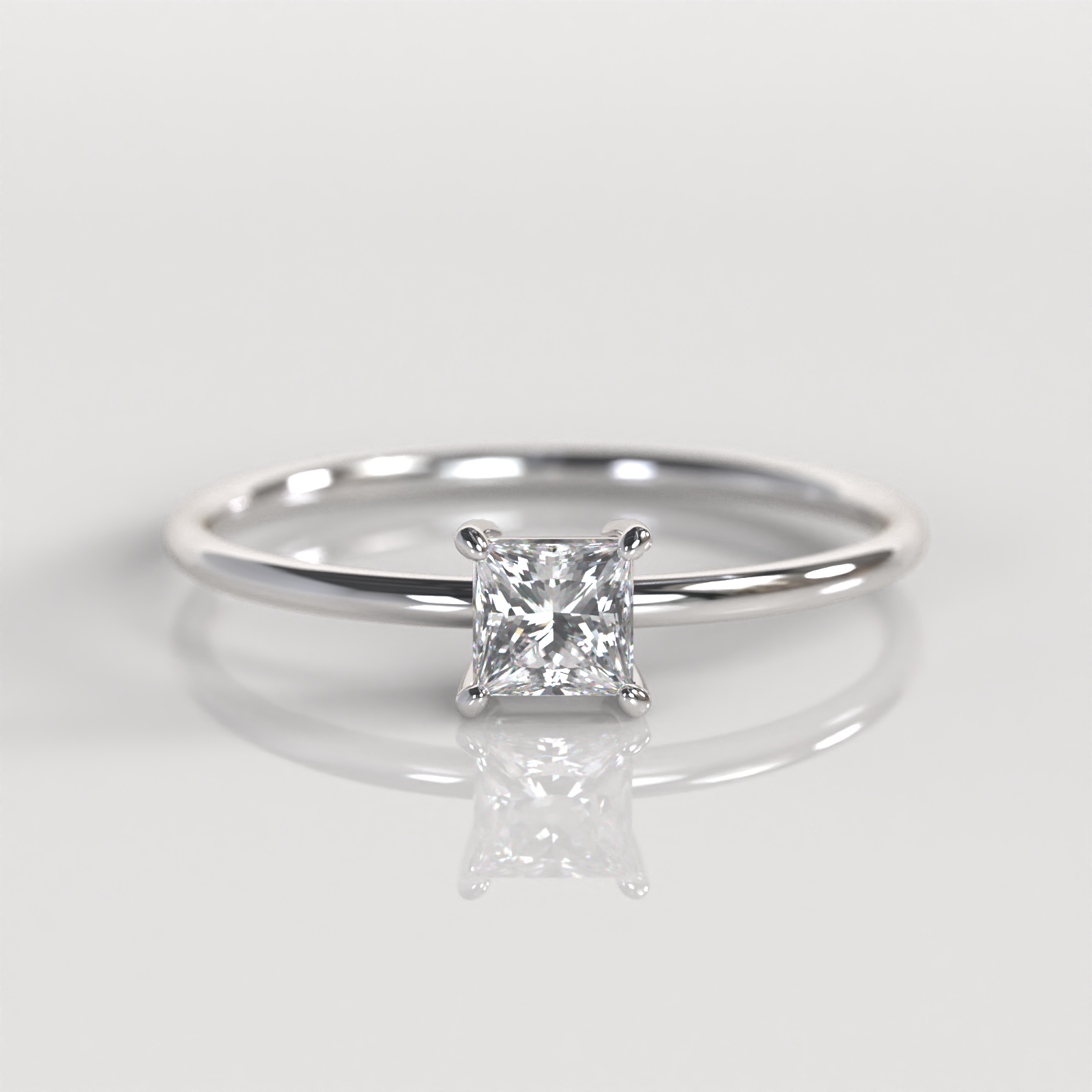 Anillo de Compromiso Kate - Plata