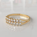 Anillo con Diamantes Jannis - Oro Amarillo 18K