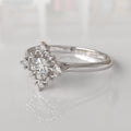 Anillo de Compromiso con Diamantes Rue - Oro Blanco 18K