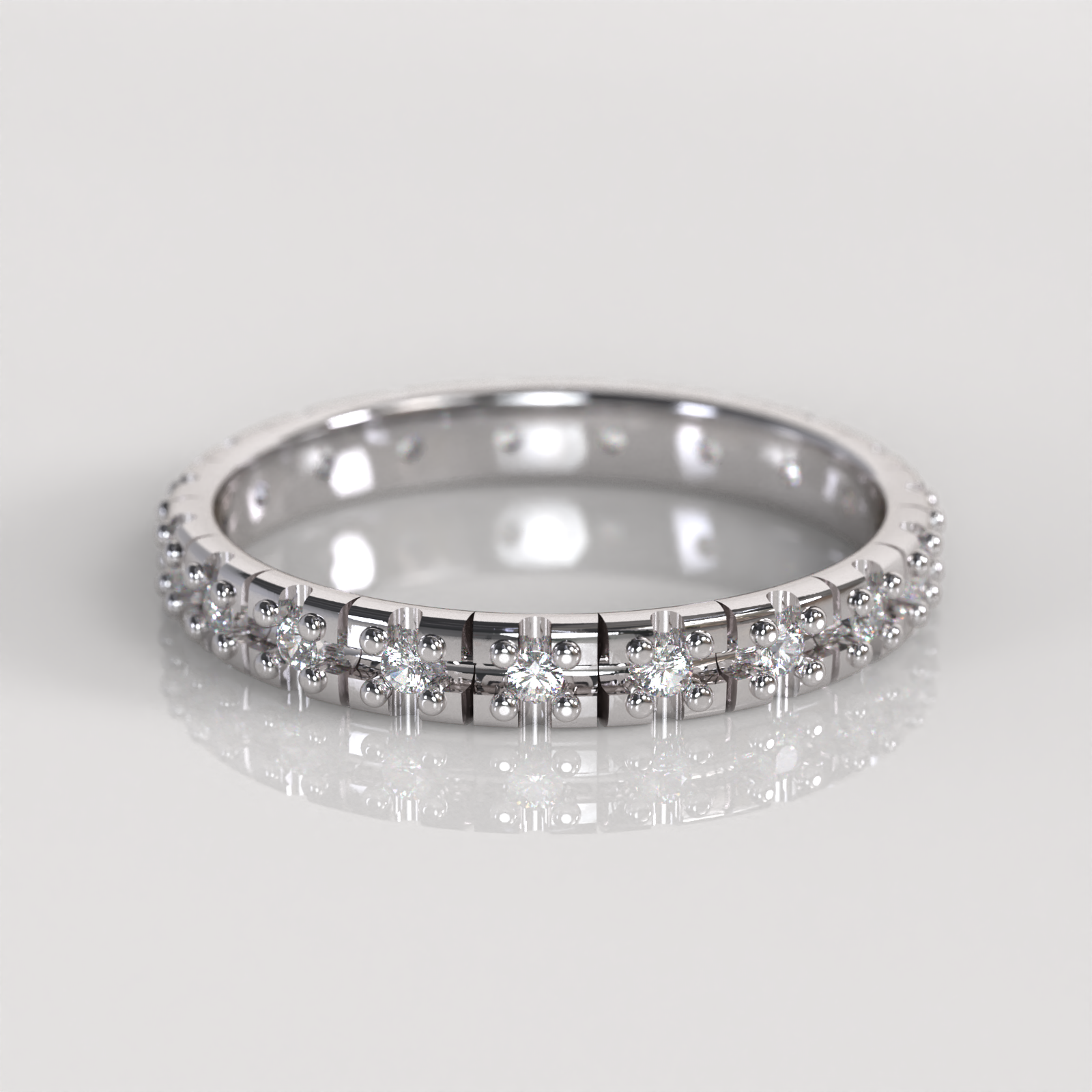 Anillo Julies - Oro Blanco 18K