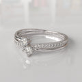 Anillo de Compromiso con Diamantes Mosse - Oro Blanco 18K
