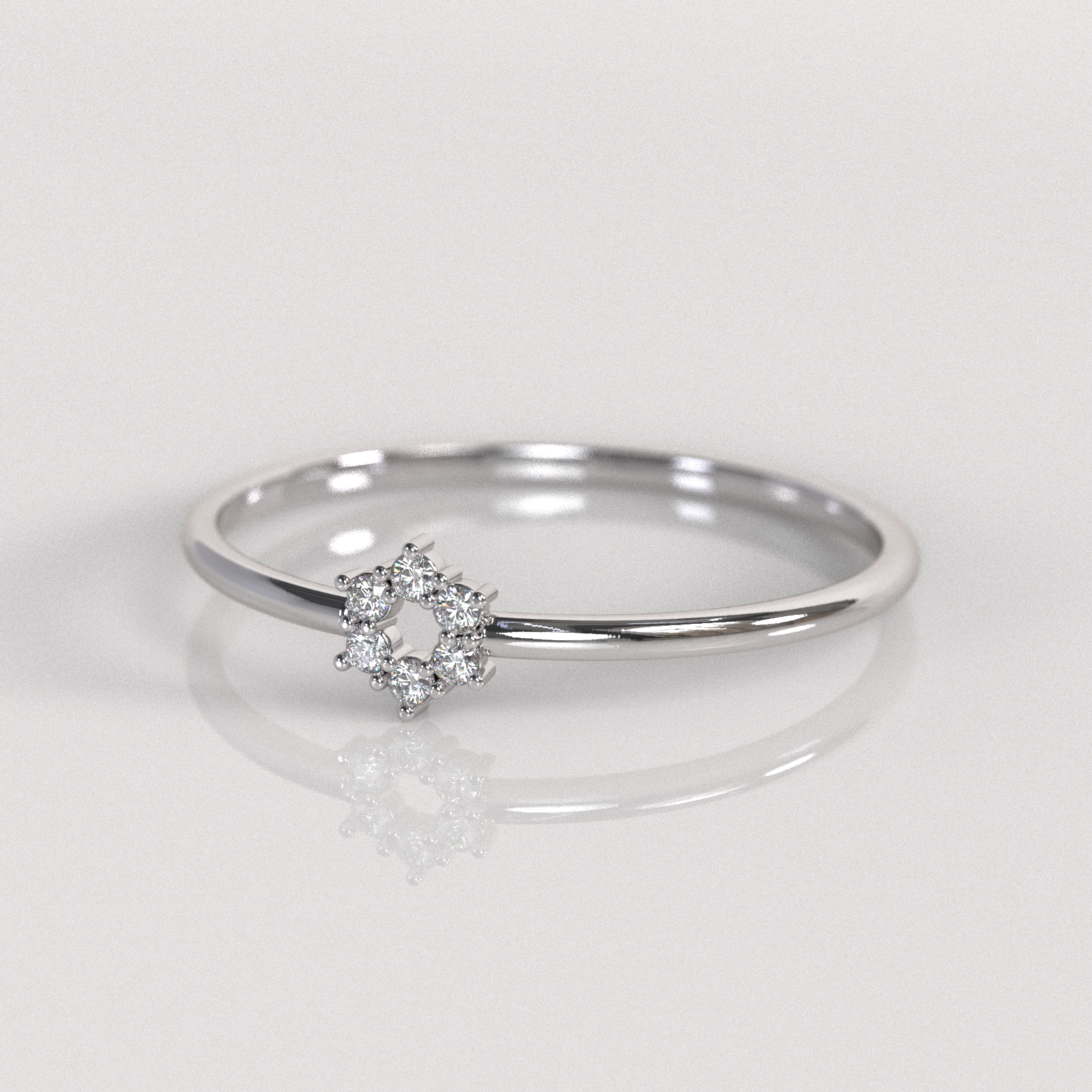 Anillo Lilith - Oro Blanco 18K
