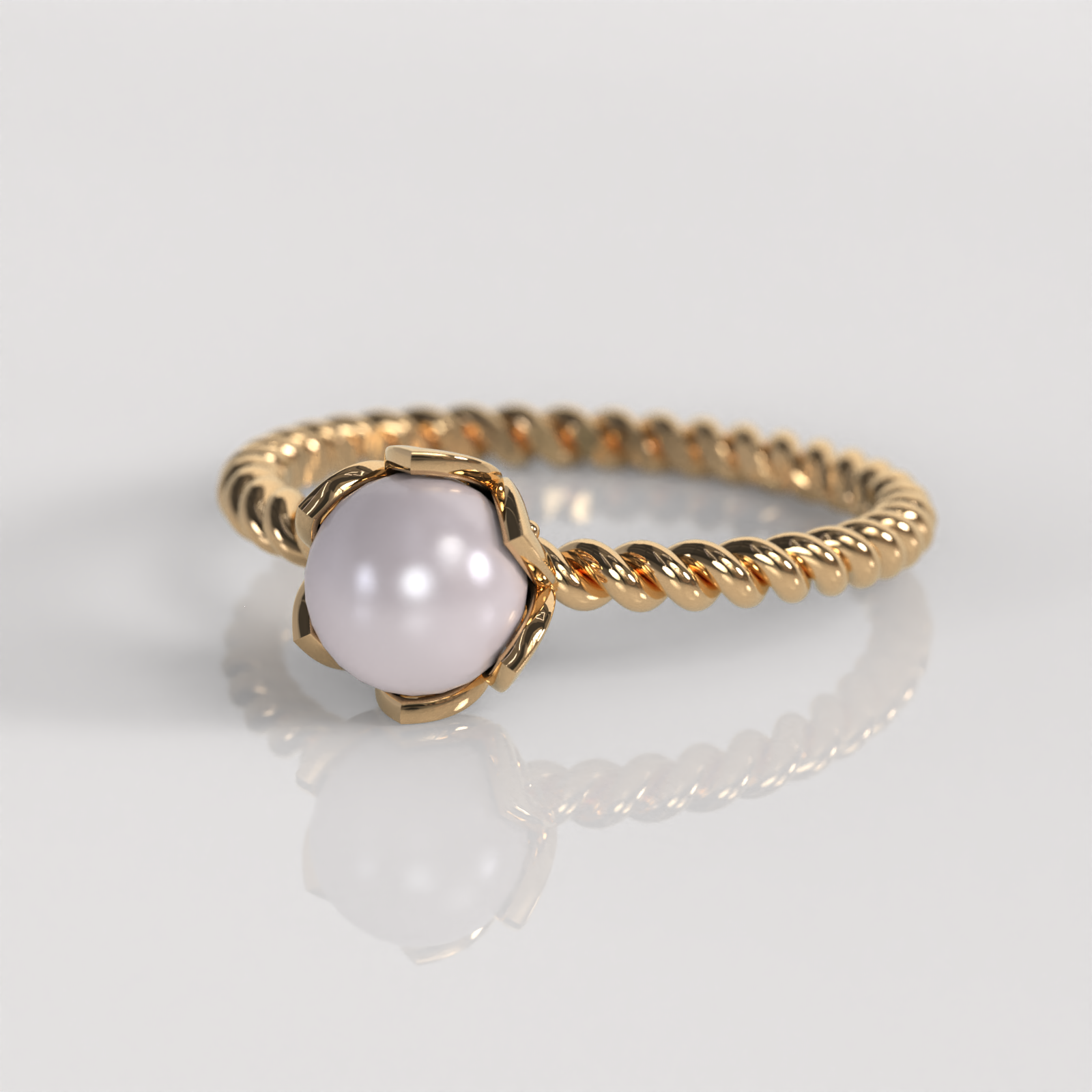 Anillo Loreta - Oro Rosado 18K