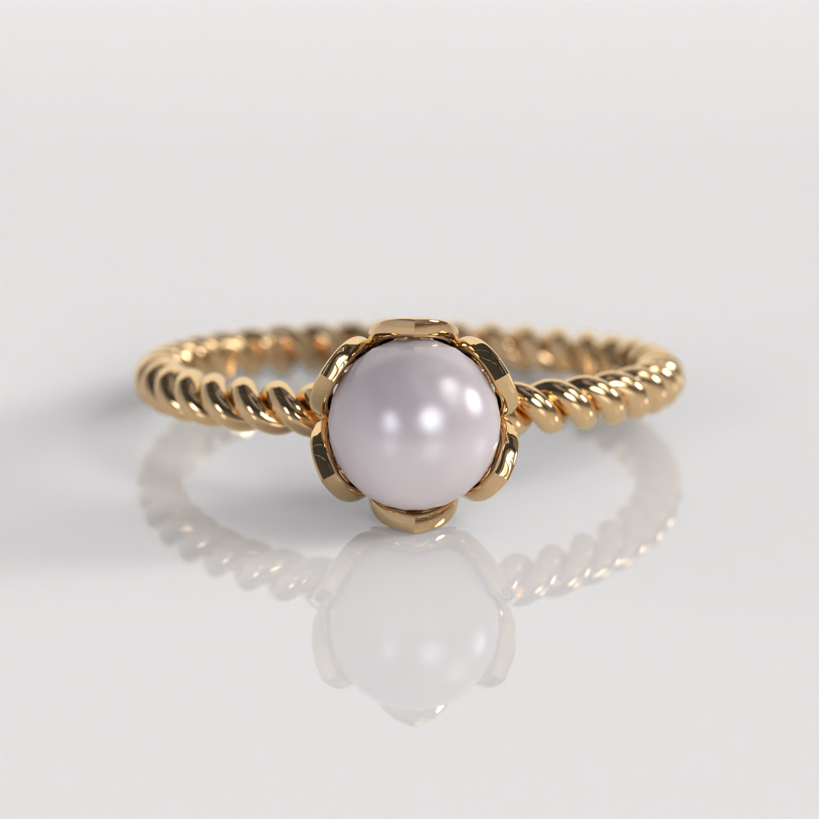 Anillo Loreta - Oro Rosado 18K